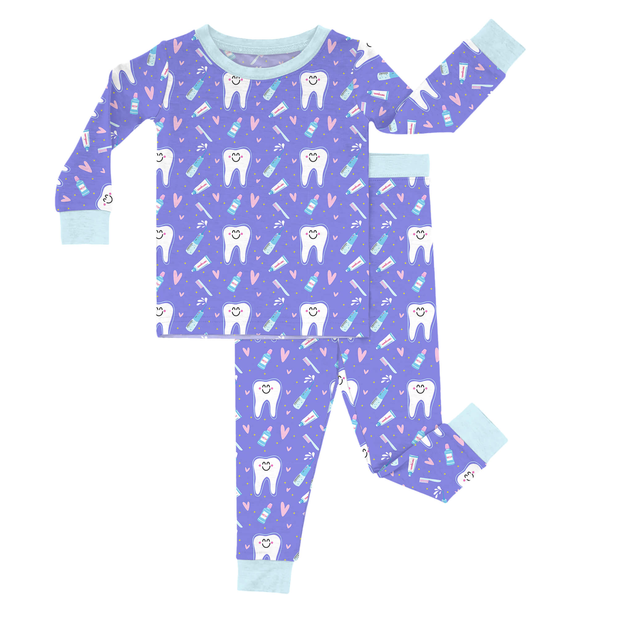 Brushing Teeth Two-Piece Pajama Set