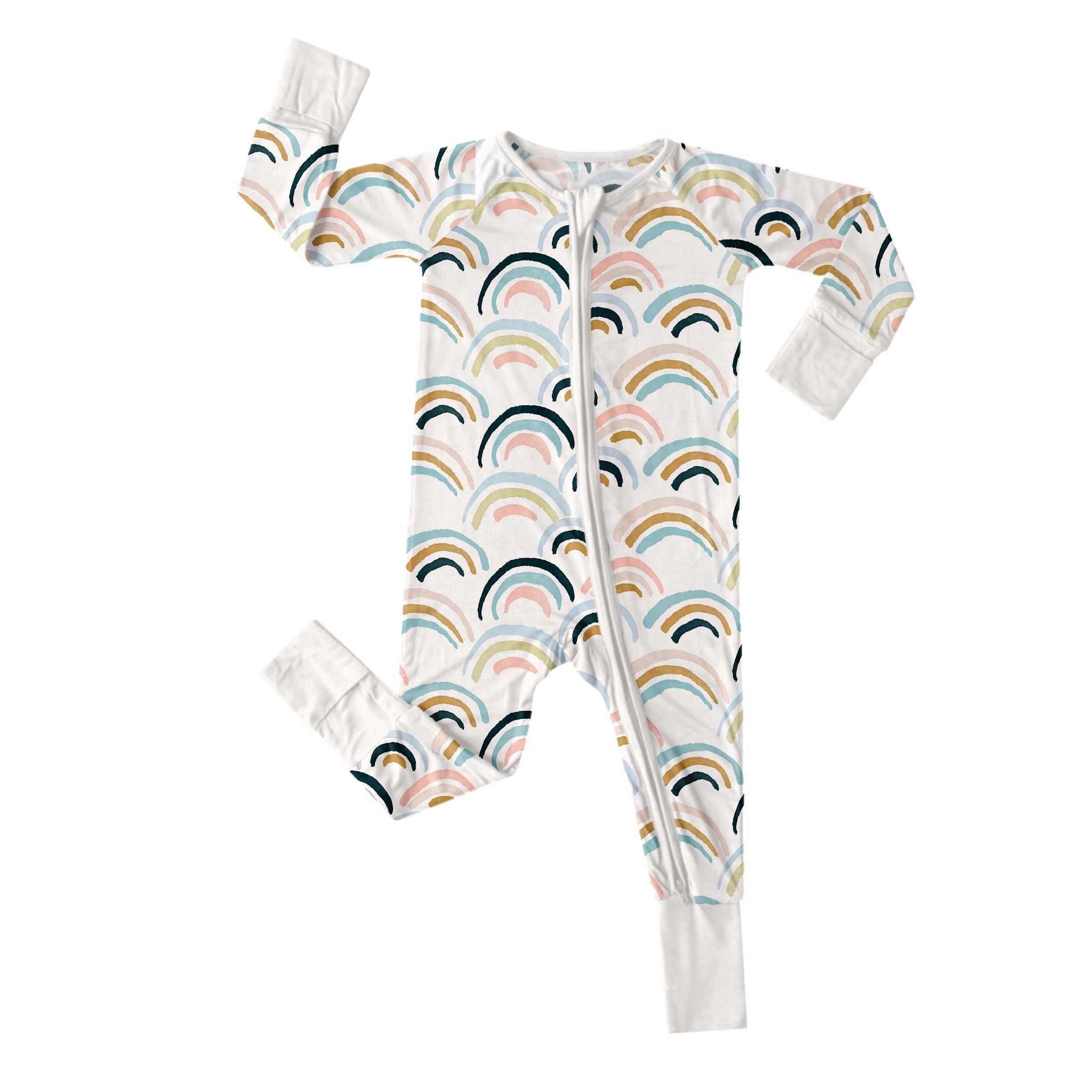 Rainbows Convertible Zippered Romper